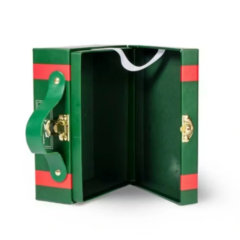 NEW!! Bullseye Playground Festive North Pole Design Suitcase Decor Box (NWT)